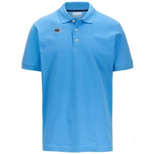 Men Kappa Logo Holiver Mss Polo Shirt Blue | OB0725314