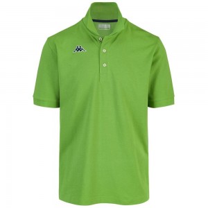 Men Kappa Logo Holiver Mss Polo Shirt Green | NK2147590