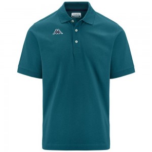 Men Kappa Logo Holiver Mss Polo Shirt Green | CV1289530