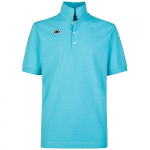 Men Kappa Logo Holiver Mss Polo Shirt Turquoise | BU0192453