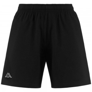 Men Kappa Logo Korpo Cabas Shorts Black | CS4623178