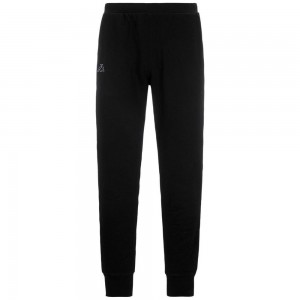 Men Kappa Logo Korpo Zant Pants Black | BL6102578