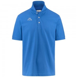 Men Kappa Logo Life Mss Polo Shirt Blue | LM8406512