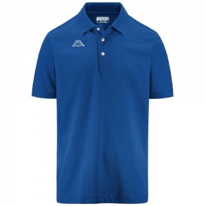 Men Kappa Logo Life Mss Polo Shirt Blue | GK7521648