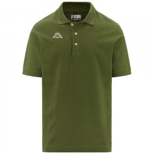 Men Kappa Logo Life Mss Polo Shirt Green | TR5027436