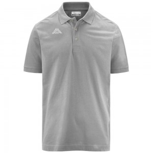 Men Kappa Logo Life Mss Polo Shirt Grey | KA1875629