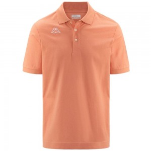 Men Kappa Logo Life Mss Polo Shirt Orange | BH7439650