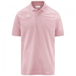 Men Kappa Logo Life Mss Polo Shirt Pink | FK8906124