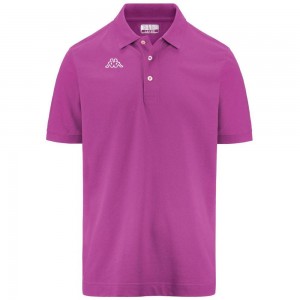 Men Kappa Logo Life Mss Polo Shirt Pink | VS1894623