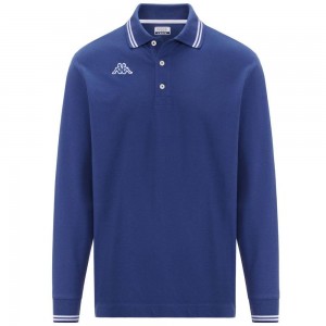 Men Kappa Logo Maltax 5 Mls Polo Shirt Blue | JP9324185