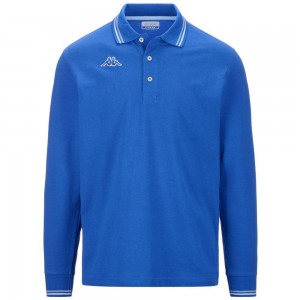 Men Kappa Logo Maltax 5 Mls Polo Shirt Blue | GX0437519