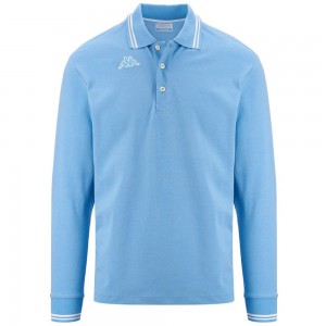 Men Kappa Logo Maltax 5 Mls Polo Shirt Blue | CT1520894