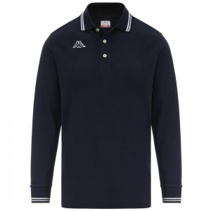 Men Kappa Logo Maltax 5 Mls Polo Shirt Navy | HG6198234