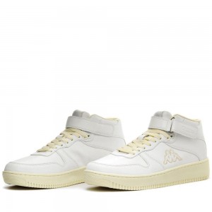 Men Kappa Logo Maserta Md V Sneakers White | CM4951308