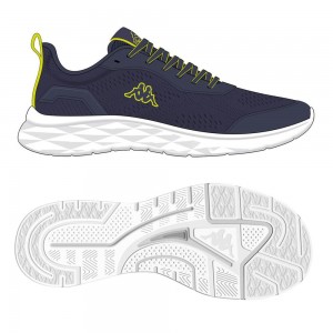 Men Kappa Logo Roockey Sneakers Navy | LG1672584