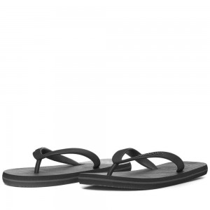 Men Kappa Logo Rupesh Flip Flops Black | FP6038971