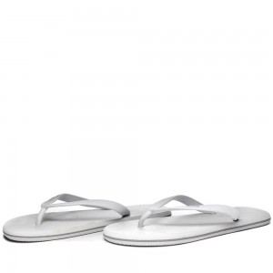 Men Kappa Logo Rupesh Flip Flops White | AH7184056