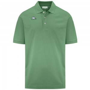 Men Kappa Logo Sharas Mss Polo Shirt Green | GL1209348