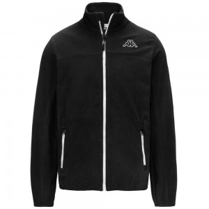 Men Kappa Logo Wind Jacket Black | DB3498205