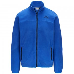 Men Kappa Logo Wind Jacket Blue | OL1389056