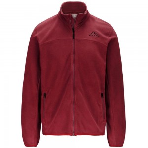 Men Kappa Logo Wind Jacket Red | HV4239865