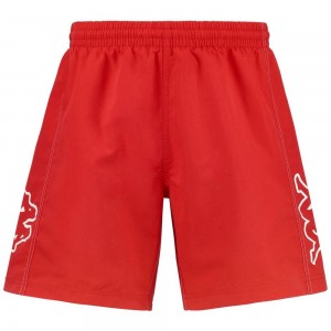 Men Kappa Logo Wogoz Swimwear Red | DZ0349168