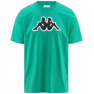 Men Kappa Logo Zobi T-Shirt Green | AL1872594