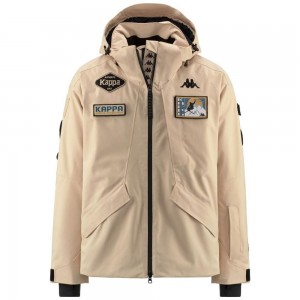 Men Kappa Tier Zero Geizo Jacket Beige | WJ6827451