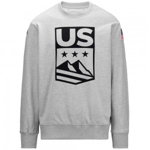 Men Kappa Utahi 2 Us Sweater Grey | RK1592608