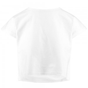 Women Kappa 222 Banda 10 Lavars T-Shirt White | IE3674281