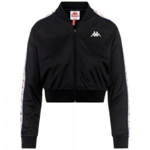 Women Kappa 222 Banda Asber Jacket Black | RN0786325