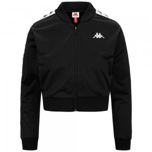 Women Kappa 222 Banda Asber Jacket Black | FV5238671