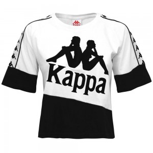 Women Kappa 222 Banda Balimnos T-Shirt White | YH5467103