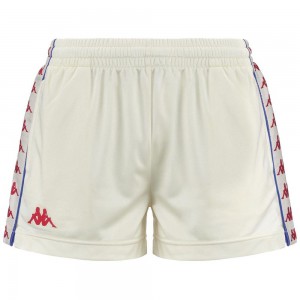 Women Kappa 222 Banda Ladytread Shorts White | MW8593270