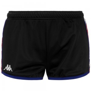 Women Kappa 222 Banda Losillegt Shorts Black | WR7520316