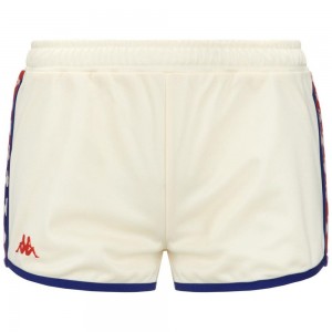 Women Kappa 222 Banda Losillegt Shorts White | OL9237061