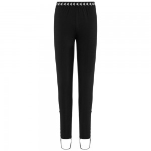 Women Kappa 222 Banda Vortex Pants Black | OB9302486