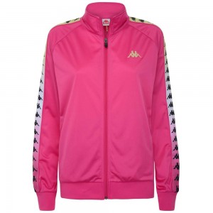 Women Kappa 222 Banda Wanniston Degrade Jacket Pink | RA1256843