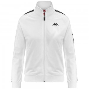 Women Kappa 222 Banda Wanniston Slim Jacket White | EU4091863