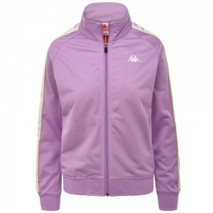 Women Kappa 222 Banda Wannistoni Slim Jacket Purple | AM3685014