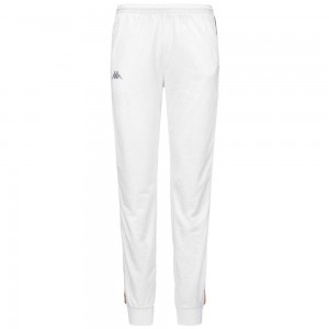 Women Kappa 222 Banda Wrastoria Graphiktape Pants White | UX1832469