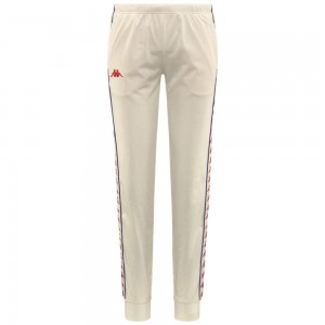 Women Kappa 222 Banda Wrastoria Slim Pants White | MH3267910