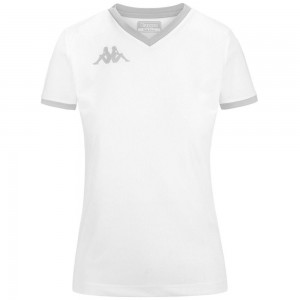 Women Kappa 4 Volley Gavelia Jersey White | OL9128406