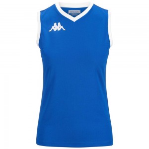 Women Kappa 4 Volley Giella Jersey Blue | GX9270438