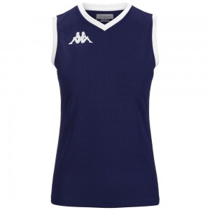 Women Kappa 4 Volley Giella Jersey Navy | IY1943856