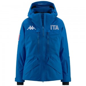 Women Kappa 6 Cento 604f Ita Jacket Blue | YA6749082