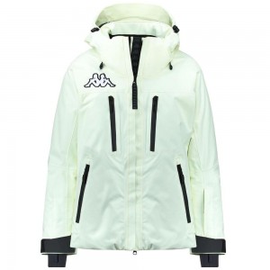 Women Kappa 6 Cento 612p Jacket White | YS7021586