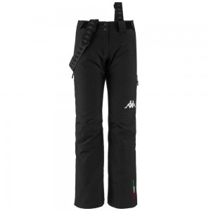 Women Kappa 6 Cento 634 Pants Black | JQ2490867