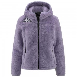 Women Kappa 6 Cento 645s Hoodie Purple | AV7286045