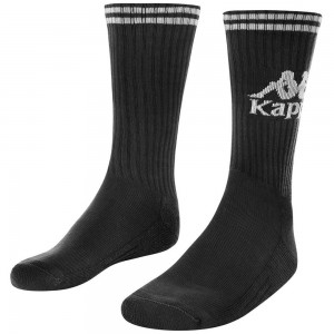 Women Kappa Authentic Aster 1pack Socks Black | HZ1467902